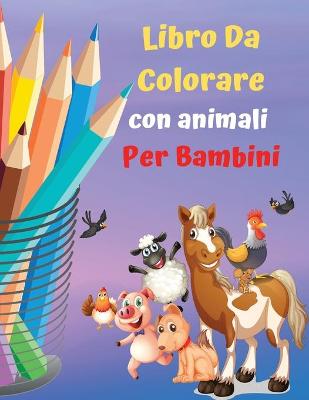 Book cover for Libro da colorare con animali per bambini