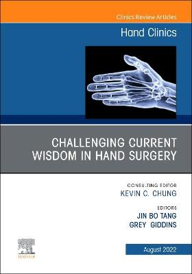 Cover of Challenging Current Wisdom in Hand Surgery, an Issue of Hand Clinics