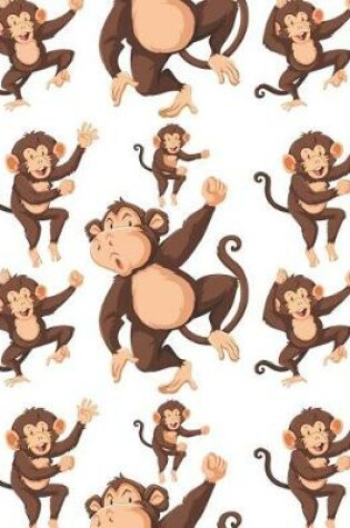 Cover of Dancing Monkeys Blank Lined Notebook