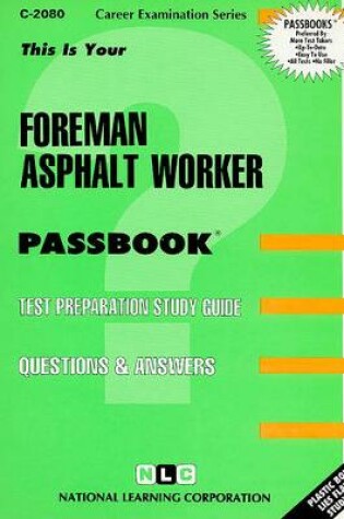 Cover of Foreman Asphalt Worker