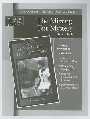 Book cover for The Missing Test Mystery Teacher Resource Guide