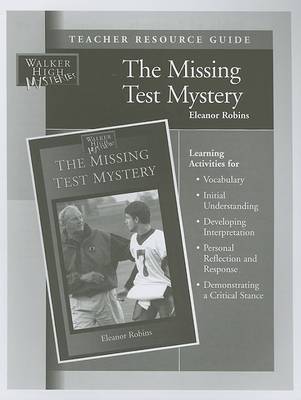 Cover of The Missing Test Mystery Teacher Resource Guide