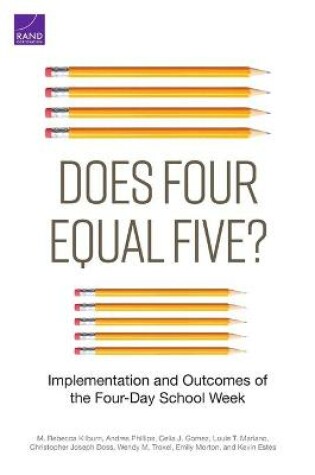 Cover of Does Four Equal Five?