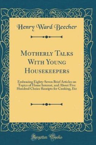 Cover of Motherly Talks with Young Housekeepers