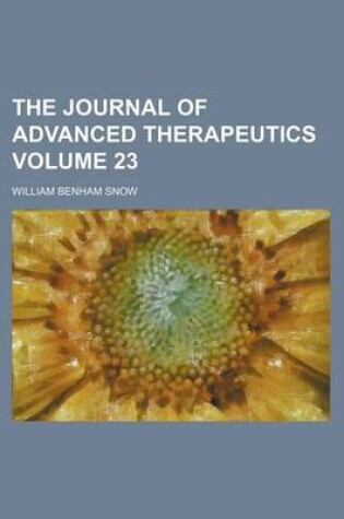 Cover of The Journal of Advanced Therapeutics Volume 23