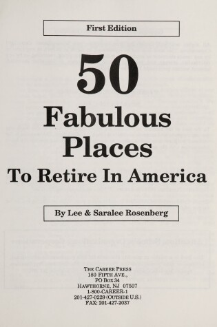 Cover of 50 Fabulous Places to Retire to in America