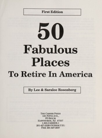 Book cover for 50 Fabulous Places to Retire to in America