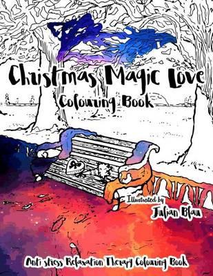 Book cover for Christmas Magic Love Coloring Book