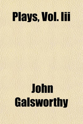 Book cover for Plays, Vol. III