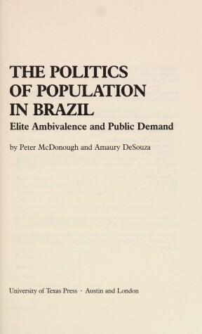 Book cover for Politics of Population in Brazil