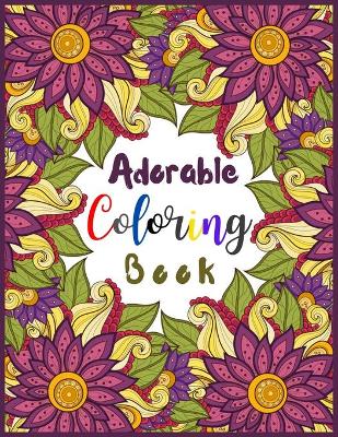 Book cover for Adorable Coloring Book