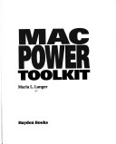 Book cover for Cool Mac Utilities