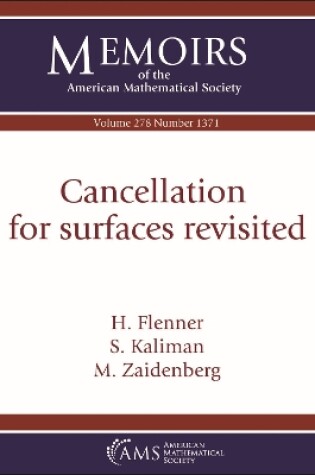 Cover of Cancellation for surfaces revisited