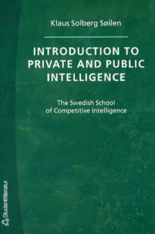 Cover of Introduction to Private and Public Intelligence