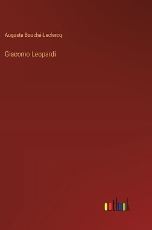 Cover of Giacomo Leopardi