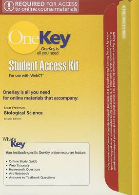 Book cover for OneKey WebCT, Student Access Kit, Biological Science