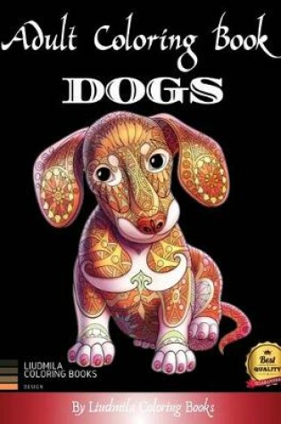 Cover of Adult Coloring Book Dogs