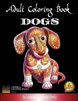 Cover of Adult Coloring Book Dogs