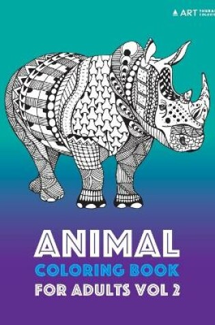 Cover of Animal Coloring Book For Adults Vol 2