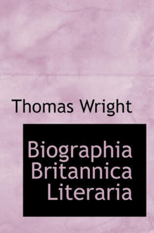 Cover of Biographia Britannica Literaria