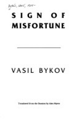 Cover of Sign of Misfortune