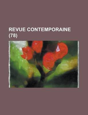 Book cover for Revue Contemporaine (78)