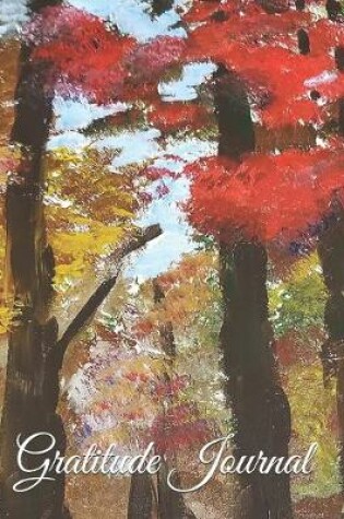 Cover of Gratitude Journal - Japanese Maple Tree in the Fall - Painting