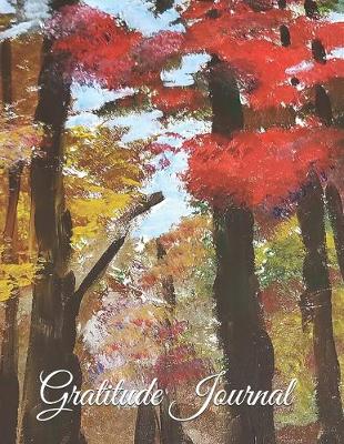 Book cover for Gratitude Journal - Japanese Maple Tree in the Fall - Painting
