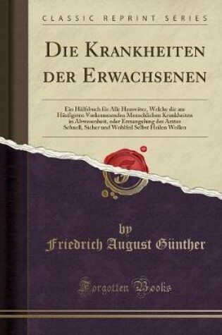 Cover of Die Krankheiten Der Erwachsenen