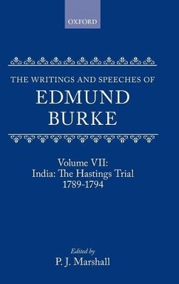 Cover of Volume VII: India: The Hastings Trial 1789-1794