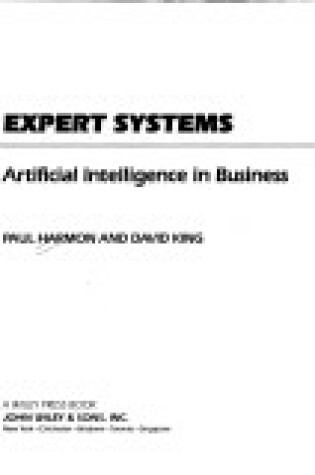 Cover of Expert Systems