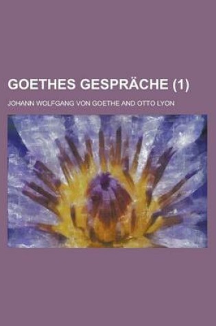 Cover of Goethes Gesprache (1)