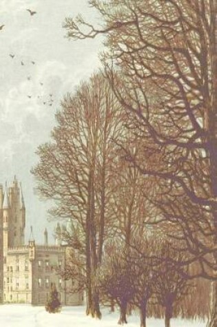 Cover of Journal Vintage Winter Castle Fairy Tale Medieval Historical