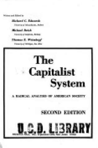 Cover of Capitalist System