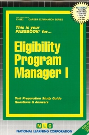 Cover of Eligibility Program Manager I