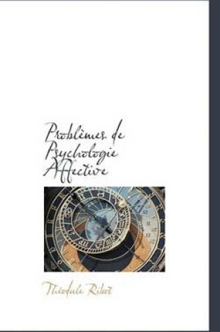 Cover of Problemes de Psychologie Affective