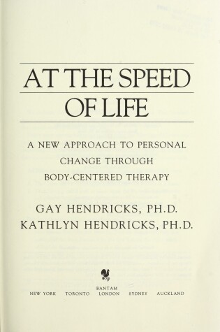 Cover of At the Speed of Life