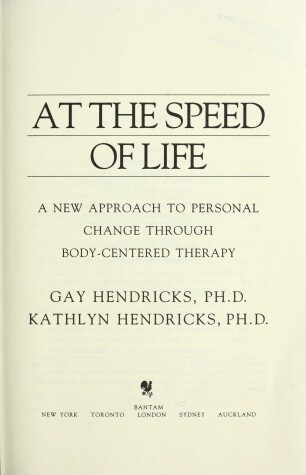 Book cover for At the Speed of Life