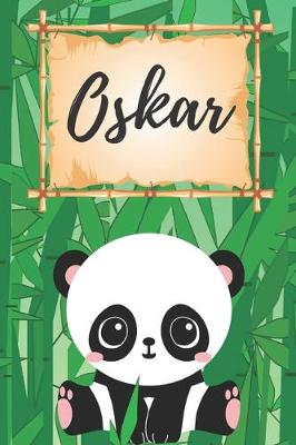 Book cover for Oskar Notizbuch Panda / Malbuch / Kritzelbuch / Tagebuch / Journal / DIN A5 / Geschenke