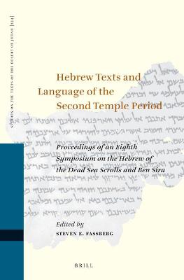 Cover of Hebrew Texts and Language of the Second Temple Period