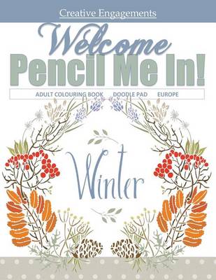 Book cover for Welcome Winter Adult Colouring Book Doodle Pad Europe