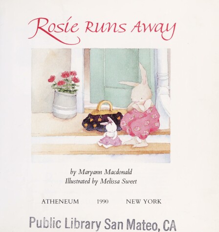 Book cover for Rosie Runs away