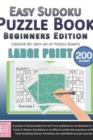 Cover of Easy Sudoku Puzzle Book