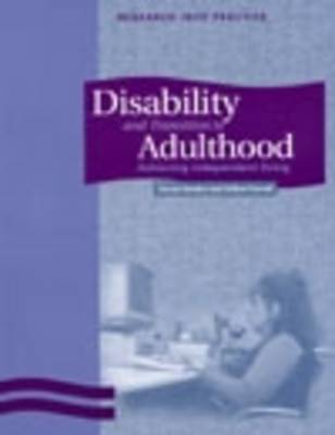 Book cover for Disability and Transition to Adulthood