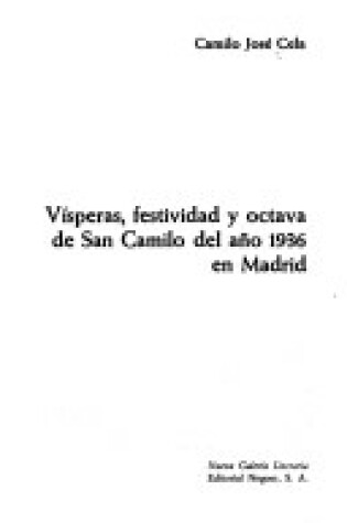 Cover of San Camilo, 1936