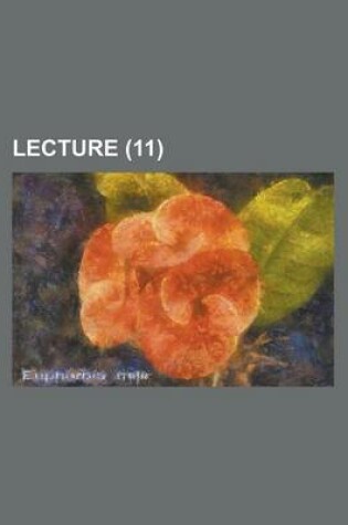 Cover of Lecture (11)