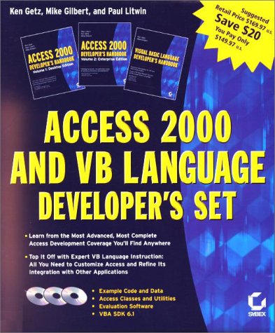 Book cover for Access 2000 and Visual Basic Language Developer's Set