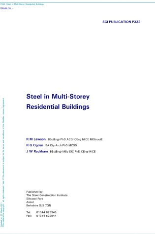 Cover of Steel in Multi-storey Residential Buildings