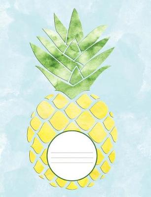 Book cover for Pineapple Watercolor Composition Journal Creativity Notebook 200 College Ruled Pages