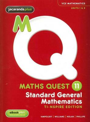 Book cover for Maths Quest 11 Standard General Mathematics 3E + EBookPLUS